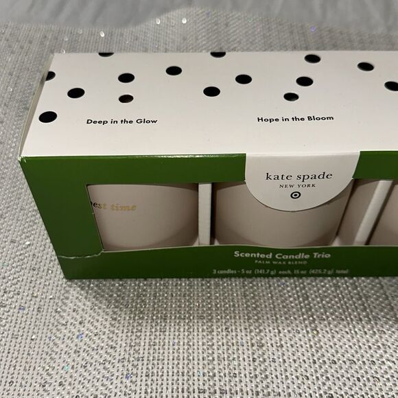 kate spade x Target Cream Multi 3 Count Ceramic Indoor Jar Candle Gift Set - Picture 12 of 14